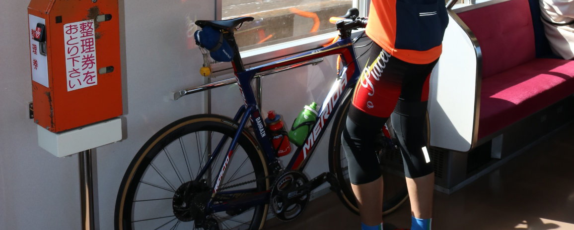 bringing a bicycle onto the train