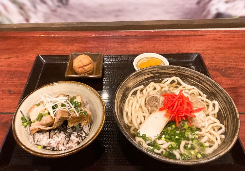 Okinawa Soba at Kominka Shokudo Yukuru Restaurant Japan