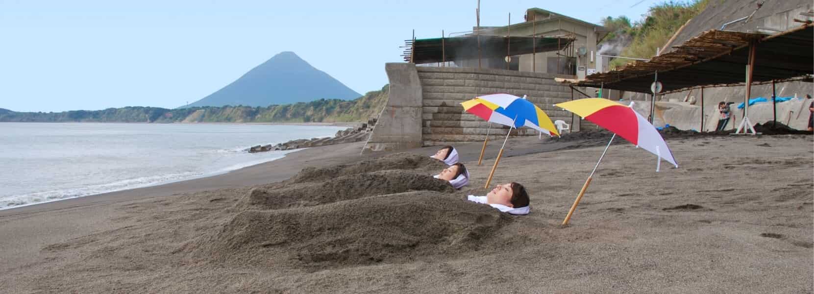 Sand Bath at Healthy Land Ibusuki Japan